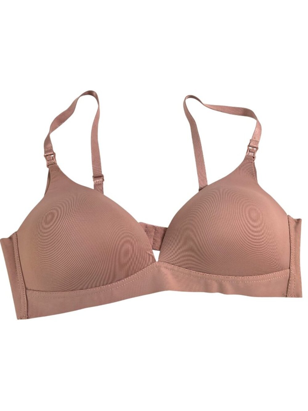 Prima Valentina Nursing Bra 36B Mauve Wireless Lightly Padded Maternity NWOT